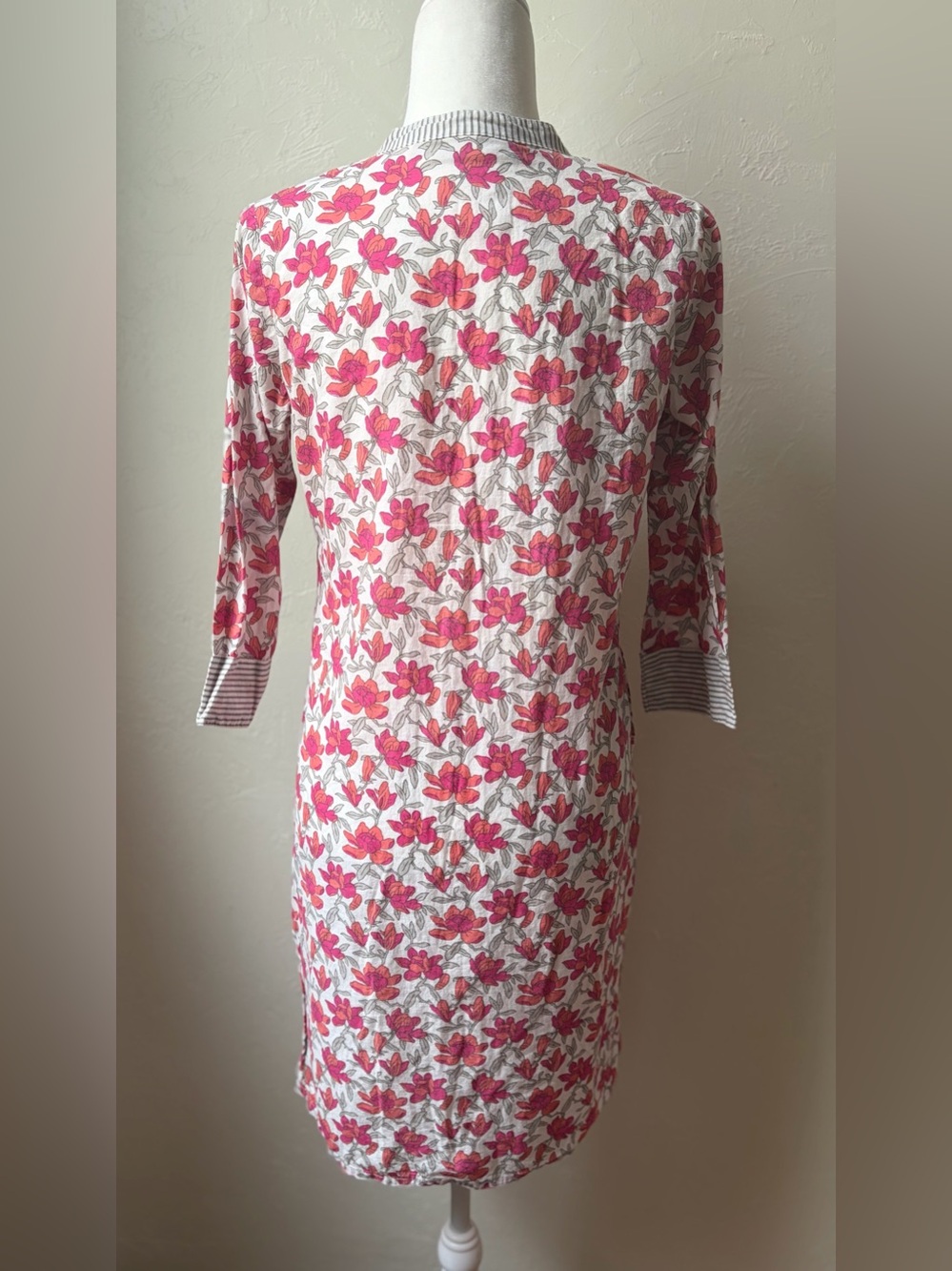 UTSA by Westside Floral Cotton Kurta Tunic Top Pink Small - Picture 6 of 8